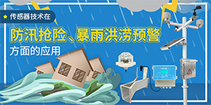 传感器技术在防汛抢险、暴雨洪涝预警方面的应用